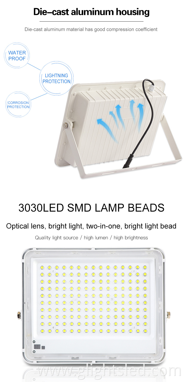 High quality waterproof outdoor 60w 100w 150w led solar flood light